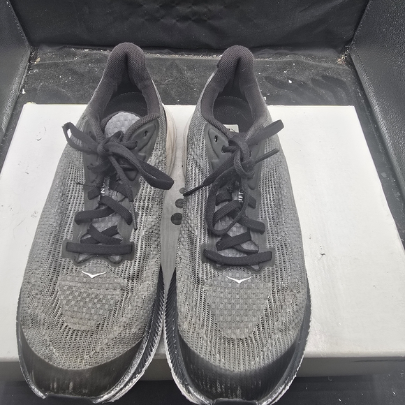Hoka Shoes - Hoka Black and Gray Athletic Shoes